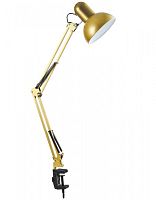 Светильник настольный на струбцине Мелодия Света Е27 40Вт Золото картинка 